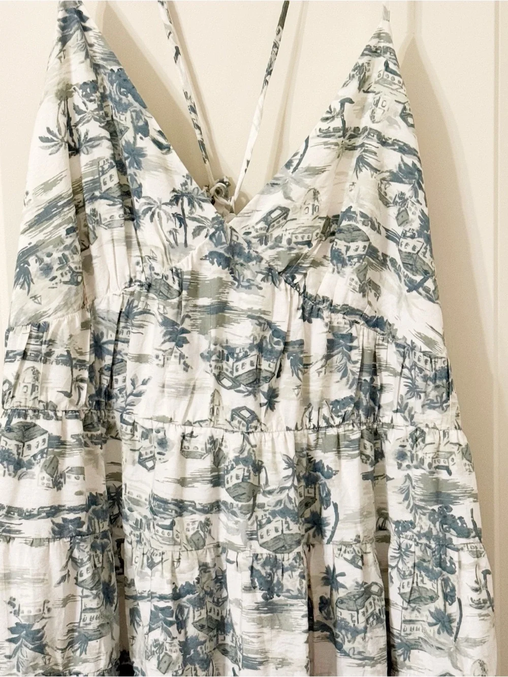 Abercrombie & Fitch Green Toile Maxi Dress XL